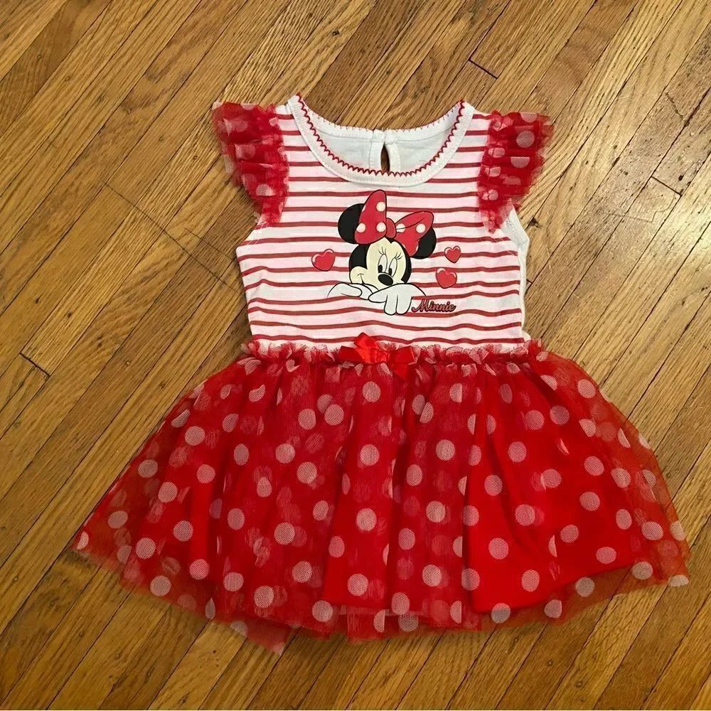 Minnie Mouse Disney Baby red/white tutu onesie